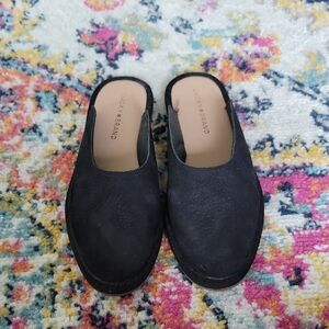 Lucky Brand Black Mules Versatile Slip-On Shoes
